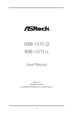 Предварительный просмотр 1 страницы ASROCK IMB-1311-D User Manual