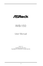 ASROCK IMB-150 User Manual preview