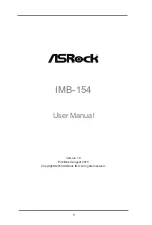 ASROCK IMB-154 User Manual предпросмотр