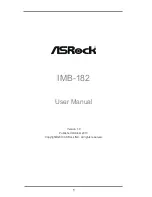 Предварительный просмотр 1 страницы ASROCK IMB-182 User Manual