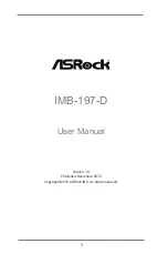 Предварительный просмотр 1 страницы ASROCK IMB-197-D User Manual