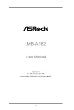 ASROCK IMB-A182P User Manual предпросмотр