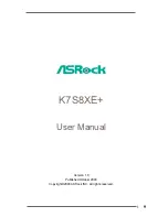 Предварительный просмотр 1 страницы ASROCK K7S8XE User Manual