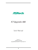 ASROCK K7UPGRADE-880 User Manual предпросмотр