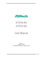 Предварительный просмотр 1 страницы ASROCK K7VT4-4X User Manual