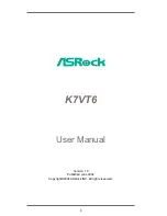 ASROCK K7VT6 User Manual предпросмотр