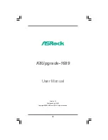 ASROCK K8UPGRADE-1689 User Manual preview