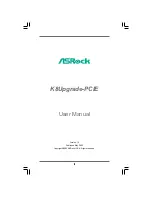 ASROCK K8UPGRADE-PCIE User Manual предпросмотр