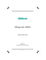 Предварительный просмотр 1 страницы ASROCK K8UPGRADE-VM800 User Manual