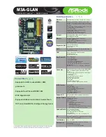 Предварительный просмотр 1 страницы ASROCK M3A-GLAN Brochure