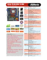 Предварительный просмотр 1 страницы ASROCK M3A785GMH/128M Brochure