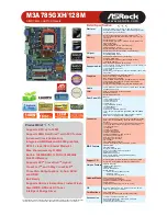 Предварительный просмотр 1 страницы ASROCK M3A785GXH/128M Brochure