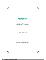 Предварительный просмотр 2 страницы ASROCK N68-GE3 UC User Manual