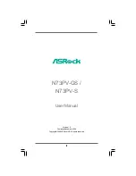 Предварительный просмотр 1 страницы ASROCK N73PC-GS - User Manual