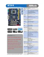 Предварительный просмотр 1 страницы ASROCK N73V-S Brochure