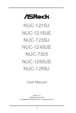 Предварительный просмотр 1 страницы ASROCK NUC-1215U User Manual