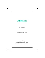 Предварительный просмотр 1 страницы ASROCK P31DE User Manual