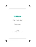 Предварительный просмотр 1 страницы ASROCK P43 PRO USB3 User Manual