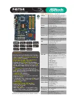 Предварительный просмотр 1 страницы ASROCK P45TS-R Specifications