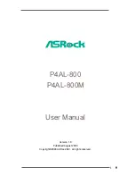 ASROCK P4AL-800 User Manual предпросмотр