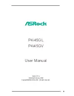 Предварительный просмотр 1 страницы ASROCK P4I45GL User Manual