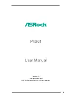 ASROCK P4S61 User Manual предпросмотр