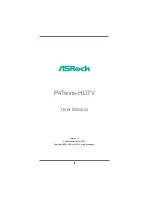 Предварительный просмотр 1 страницы ASROCK P4TWINS-HDTV User Manual