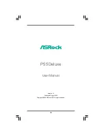 Предварительный просмотр 1 страницы ASROCK P55 DELUXE - V1.1 User Manual