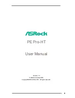 ASROCK PE PRO-HT User Manual предпросмотр