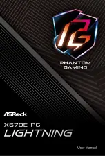 ASROCK PHANTOM GAMING X670E PG Lightning User Manual preview