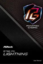 ASROCK Phantom Gaming Z790 PG Lightning User Manual предпросмотр