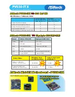 Предварительный просмотр 2 страницы ASROCK PV530-ITX - Brochure