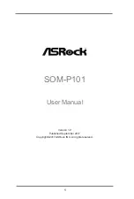 ASROCK SOM-P101 User Manual предпросмотр