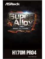 ASROCK Super Alloy H170M PRO4 User Manual предпросмотр