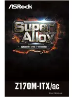 Preview for 1 page of ASROCK Super Alloy Z120M-ITX/ac User Manual