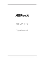 ASROCK uBOX-110 User Manual preview