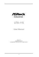 ASROCK UTX-115 User Manual preview