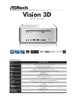 Preview for 1 page of ASROCK VISION 3D SERIES Brochure