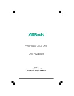 Предварительный просмотр 1 страницы ASROCK WOLFDALE1333-DVI User Manual