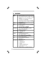 Предварительный просмотр 6 страницы ASROCK WOLFDALE1333-GLAN-M2 - V1.0 User Manual