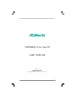 Preview for 1 page of ASROCK WOLFDALE1333-GLAN User Manual