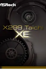 Предварительный просмотр 1 страницы ASROCK X299 Taichi XE Manual