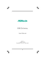 Предварительный просмотр 1 страницы ASROCK X58 EXTREME - User Manual