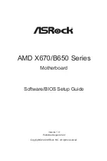 Предварительный просмотр 1 страницы ASROCK X670E STEEL LEGEND Setup Manual