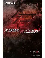 Предварительный просмотр 1 страницы ASROCK X99X Killer/3.1 series User Manual