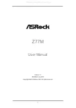 Предварительный просмотр 2 страницы ASROCK Z77M User Manual