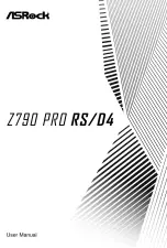 ASROCK Z790 Pro RS/D4 User Manual предпросмотр