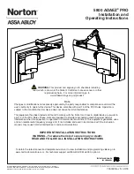 Preview for 1 page of Assa Abloy 5800 ADAEZ PRO Installation And Operation Instructions Manual