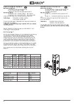 Предварительный просмотр 4 страницы Assa Abloy ABLOY EL587 Manual