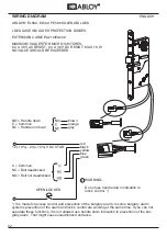 Предварительный просмотр 22 страницы Assa Abloy Abloy PE580 Manual